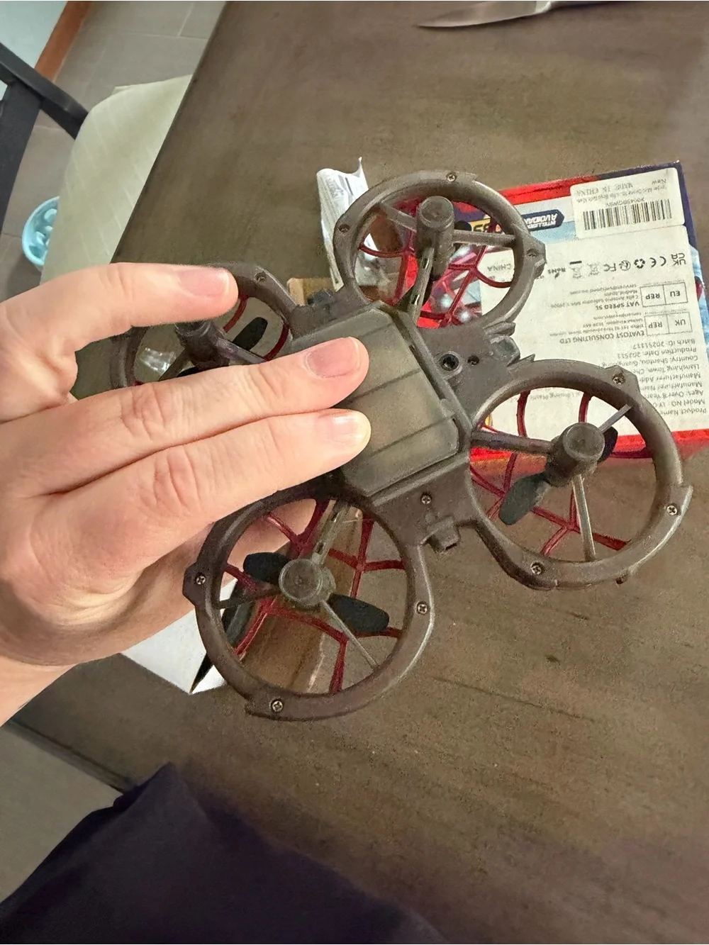 LY-048 Spider Style Mini RC Drone TESTED WORKING w/ Remote Obstacle Avoidance